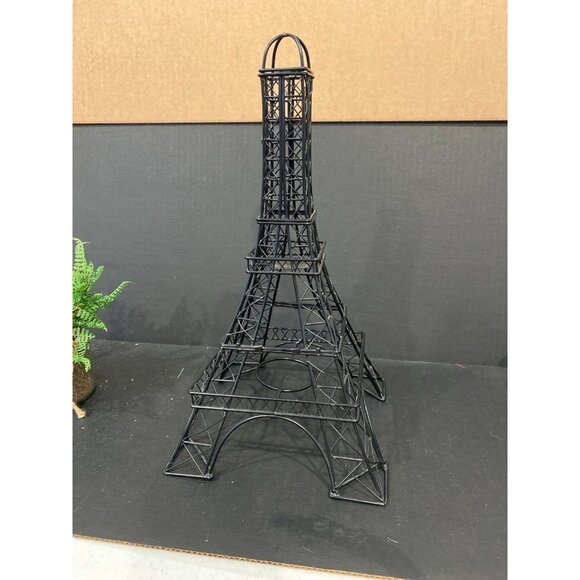 Black Metal Wire Eiffel Tower Votive Candle Holder Home Decor Item - Picture 8 of 10